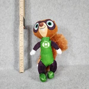 Green Lantern Squirrel Plush Toy Stuffed Animal DC Comics Superhero Gren Lantern